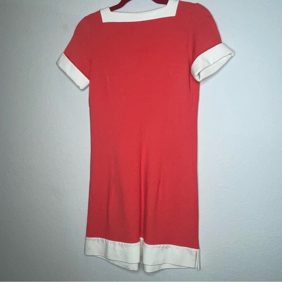 Lilly Pulitzer Orange White Mini Mod Shift Dress 1960's Garden Party 0 Vintage - Picture 4 of 11